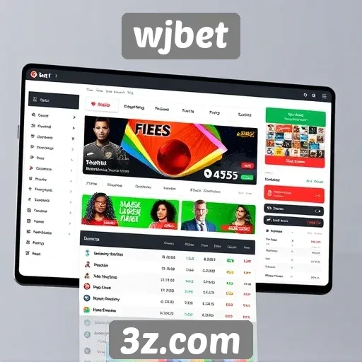 Analise da interface do usuário no wjbet